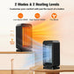 Portable Electric Heater & Cooling Fan - Remote & Safety Features