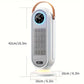 1500W Portable Electric Heater - Fast Heat, Digital Display, Safety