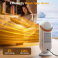 1500W Portable Electric Heater - Fast Heat, Digital Display, Safety