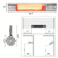 1500W Wall-Mounted Infrared Heater - Indoor & Outdoor