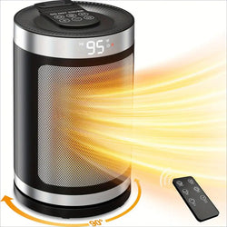 1500W Ceramic Space Heater - ECO Thermostat & 90° Oscillation