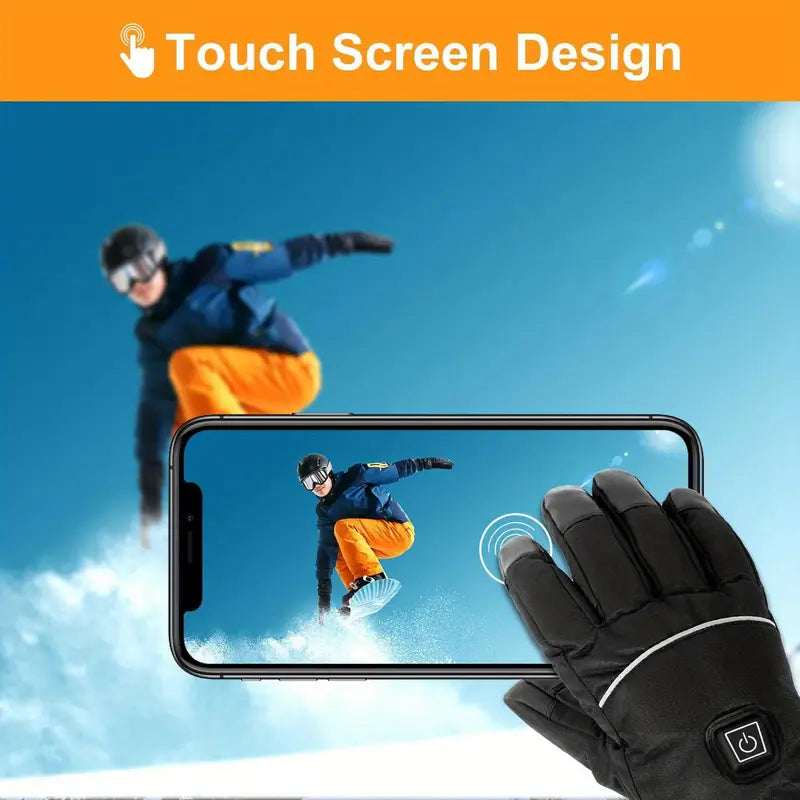 Replaceable Battery Heated Gloves – Touchscreen, Outdoor Ready