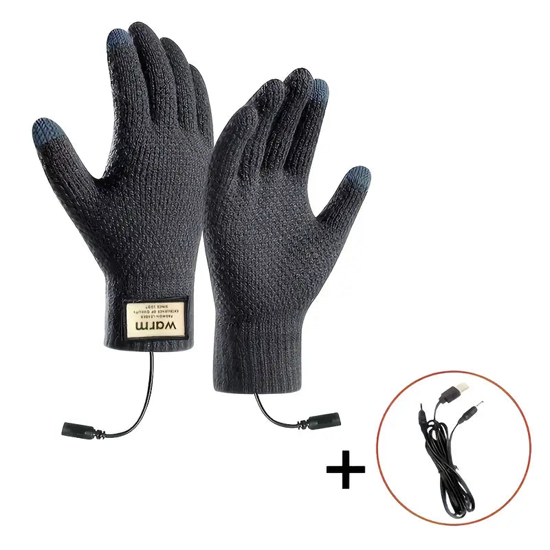 USB Heated Gloves – Touchscreen, Warm Work & Cycling Use