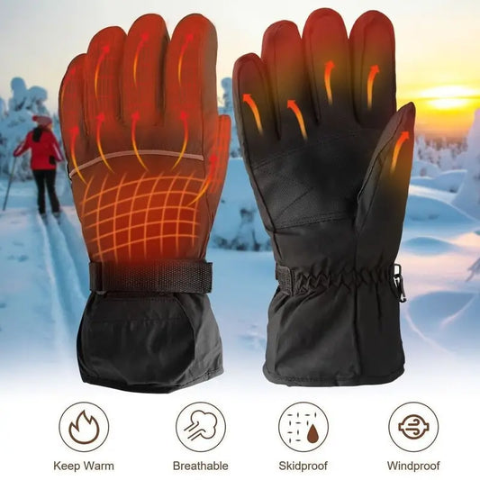 Electric Heated Gloves – Touchscreen, Windproof, Winter Warmers