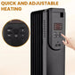 1500W Electric Radiator Heater - 3 Heat Settings & Safety