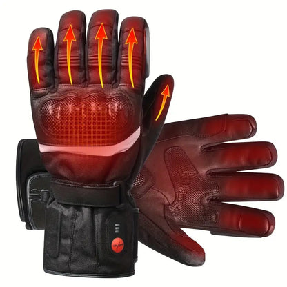 Savior Heated Motorcycle Gloves – Battery Powered, Anti-Fall Design