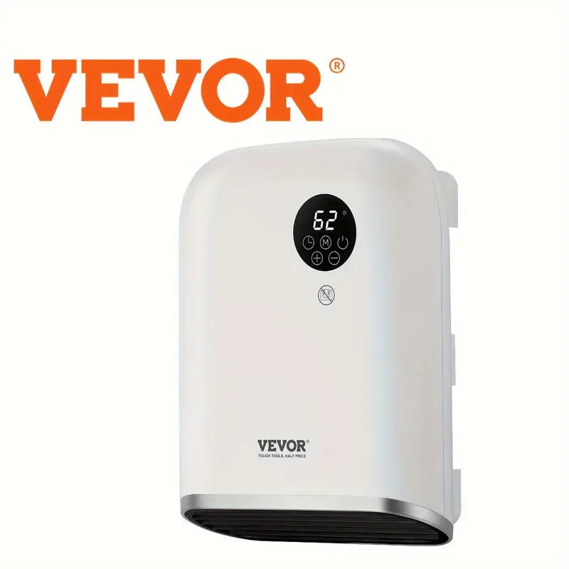 VEVOR 1500W Electric Wall Heater - Remote & Touch Screen, IPX24 Safe