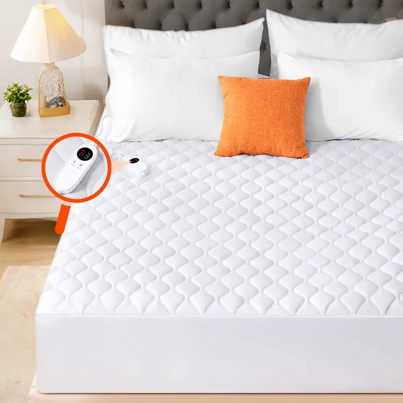 SAMEBED Heated Mattress Pad - 9-Level Heat, Remote, Timer, Waterproof