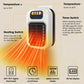 600W Portable Radiant Heater - Remote, Digital Display, Overheat Safety