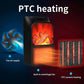 Small Space Heater with PTC Ceramic Heating, Adjustable Thermostat