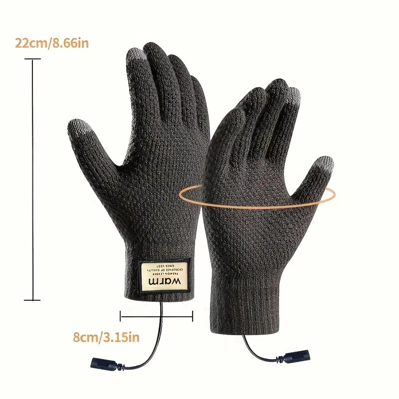 USB Heated Gloves – Touchscreen, Warm Work & Cycling Use