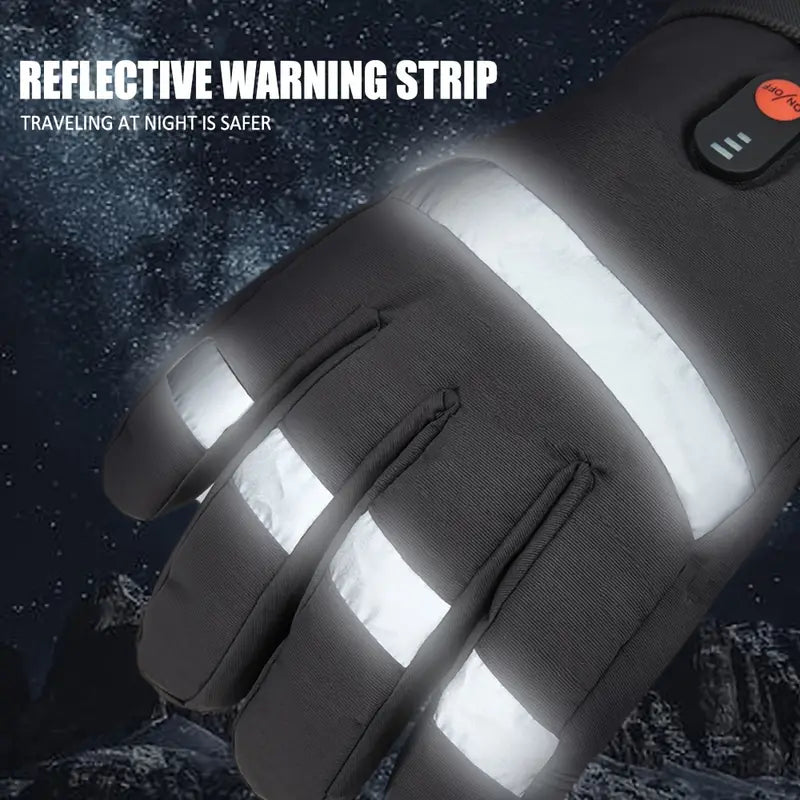 Men’s Electric Heated Gloves – Touchscreen, Long Battery Life