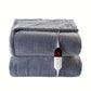 Cozy Flannel Electric Blanket - 6 Heat Settings, Auto Shut-Off, Grey