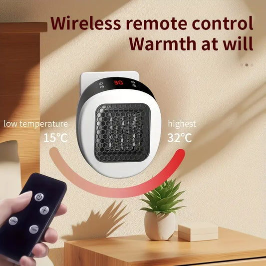 600W Smart Electric Fan Heater - Wall-Mounted Space Warmer