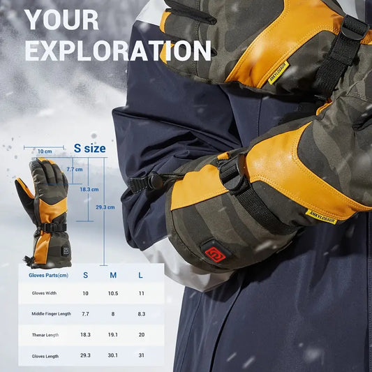 ANKLOSAUR Heated Gloves – Touchscreen, Waterproof, Thermal