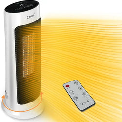 1500W Ceramic Tower Heater - Thermostat & Safety Lock