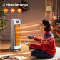 1500W Ceramic Tower Heater - Remote Control & Thermostat