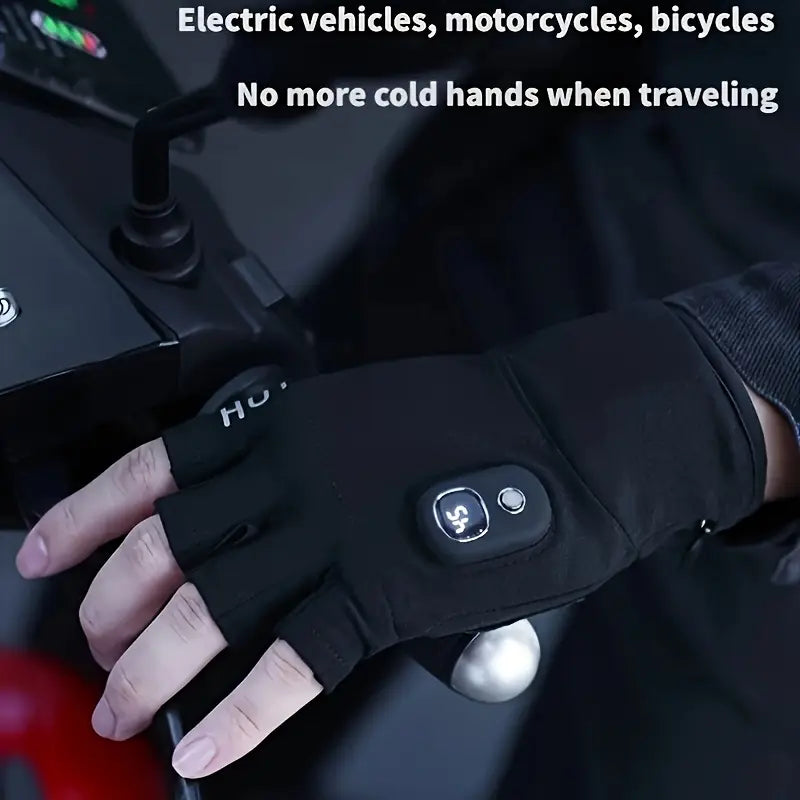 Rechargeable Heated Gloves – Touchscreen, Washable, 3 Temperature Settings