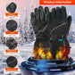 Rechargeable Heated Gloves for Winter – Unisex Leather