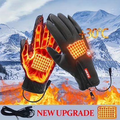 USB Heated Gloves – Touchscreen, Double-Sided Heating