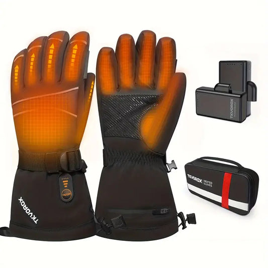 Rechargeable Heated Gloves – Touchscreen Winter Gloves