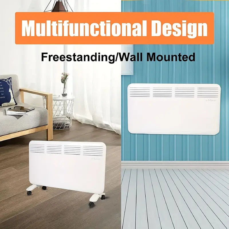 1500W Convection Space Heater - Wall Mounted & Freestanding