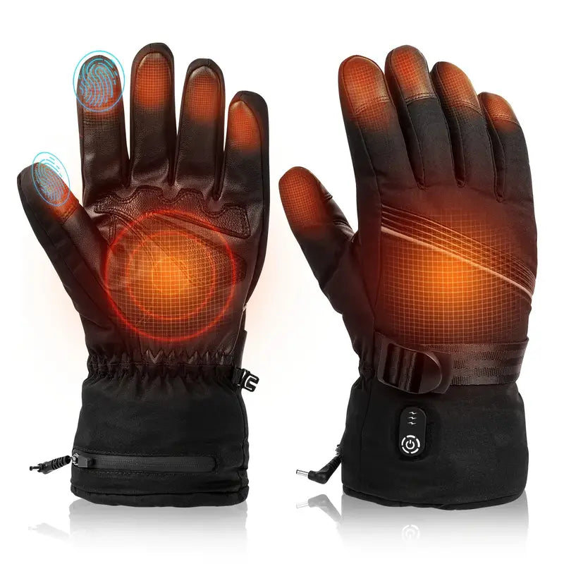 Rechargeable Heated Gloves – Touchscreen Winter Hand Warmers