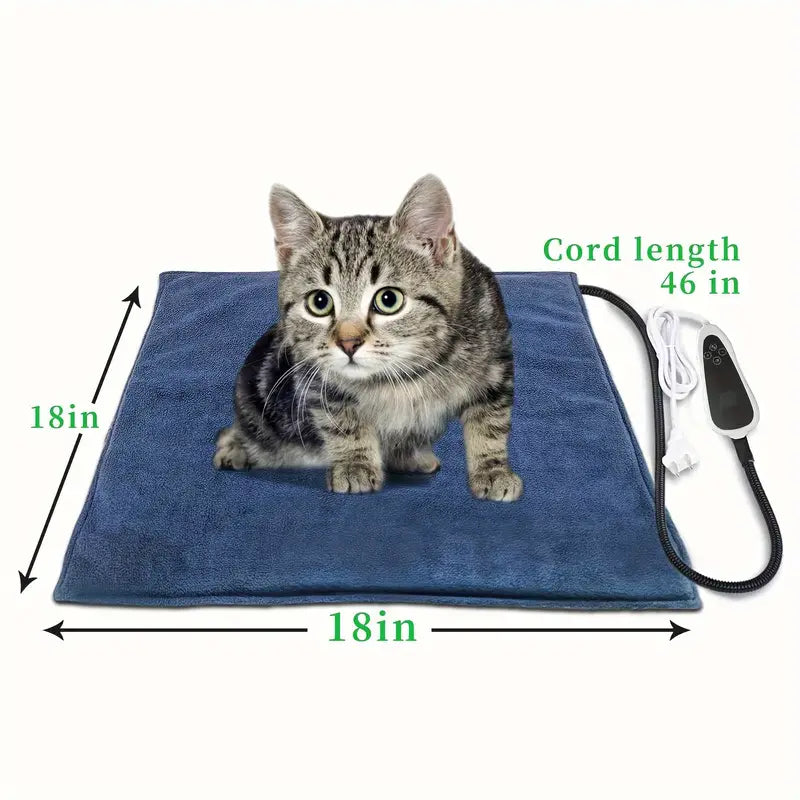 Pet Heating Pad with Thermostat Controller - Safe & Cozy for Cats & Dogs