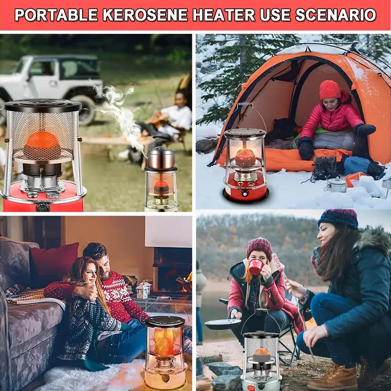 2600W Portable Kerosene Heater - Indoor & Outdoor Non-Electric