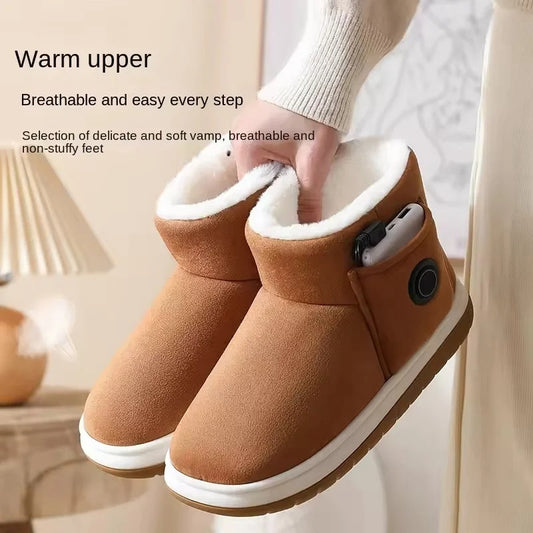 Rechargeable Electric Heating Shoes - USB Foot Warmer, Quick Heat